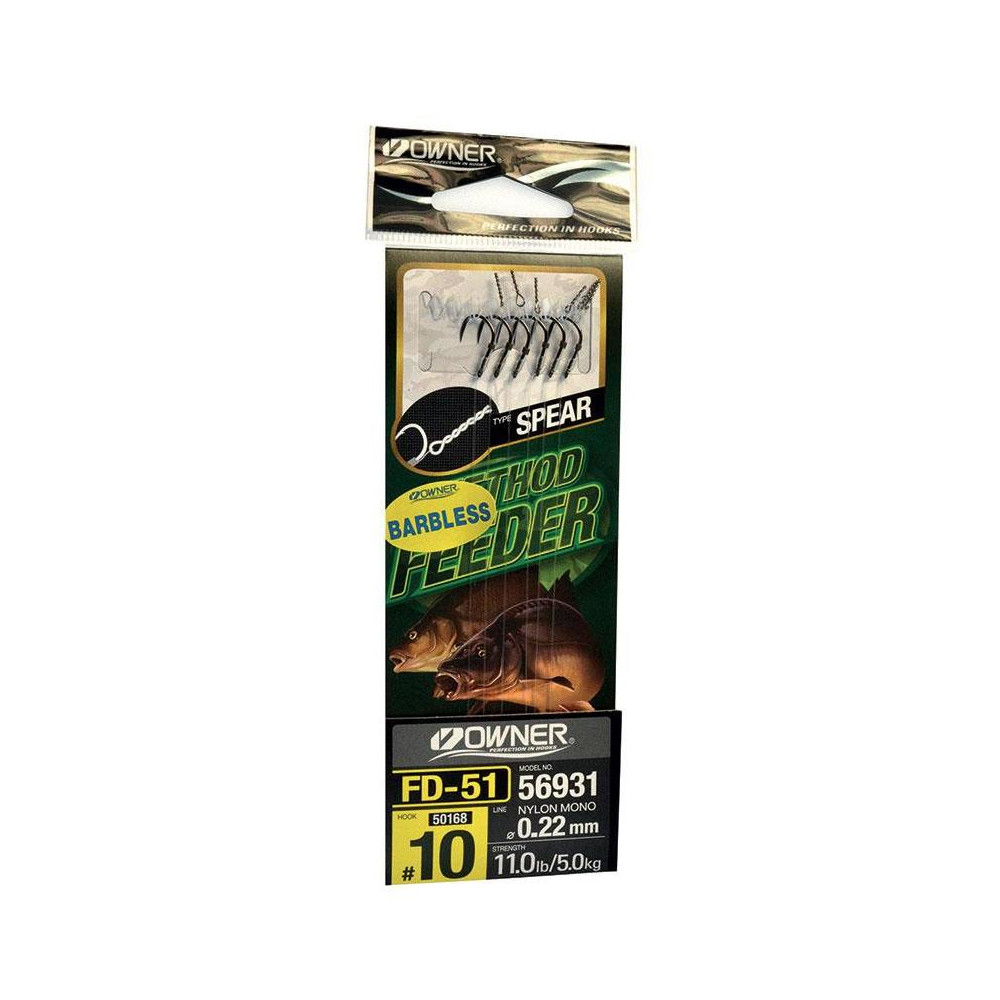 Ami Legati OWNER FD51 Barbless Method Fedeer Con Vite AMO 10 Nylon ...