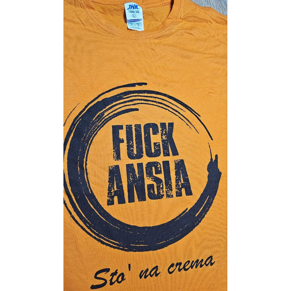 T-SHIRT Fuck Ansia arancione for Abbigliamento