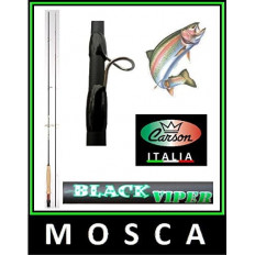 Canna Black Viper 8' e 8'6" Piedi Pesca a Mosca Trota for Canne Da ...