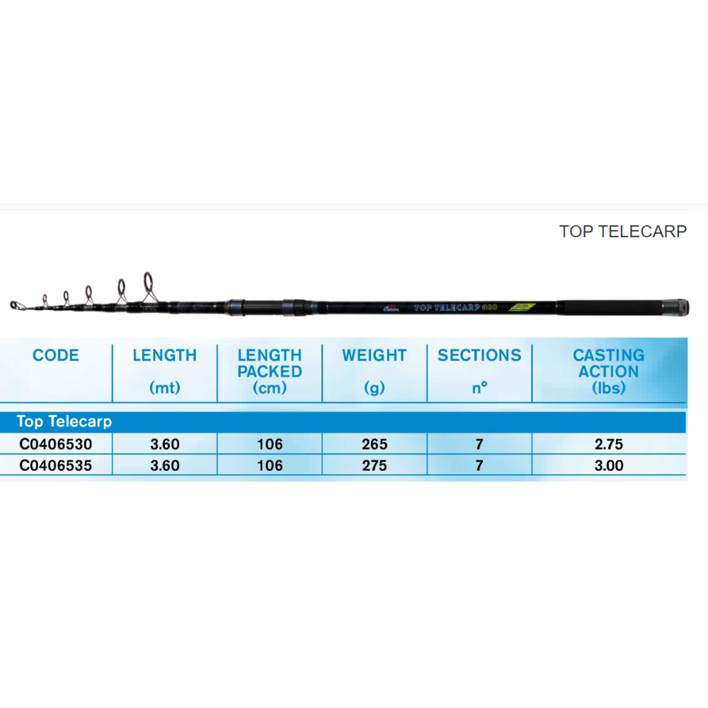 Canna Da Carpa Telescopica. TOP Telecarp for Canne Da Pesca